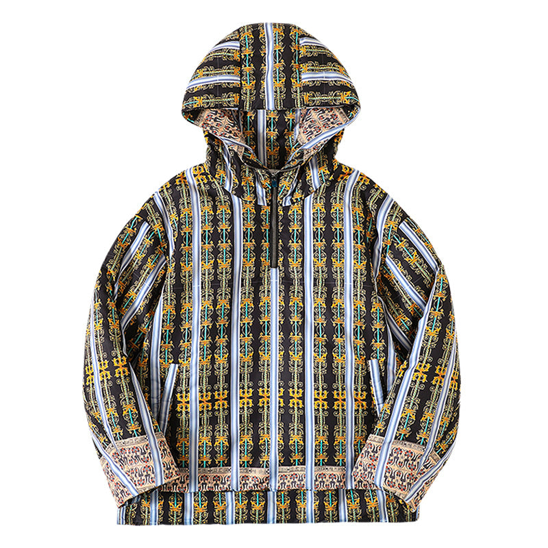 Felpa trapuntata con stampa casual trend