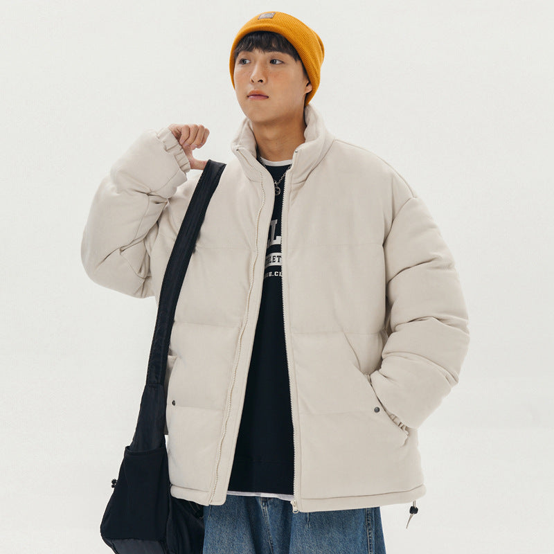 Suede Windproof Cotton-padded Jacket