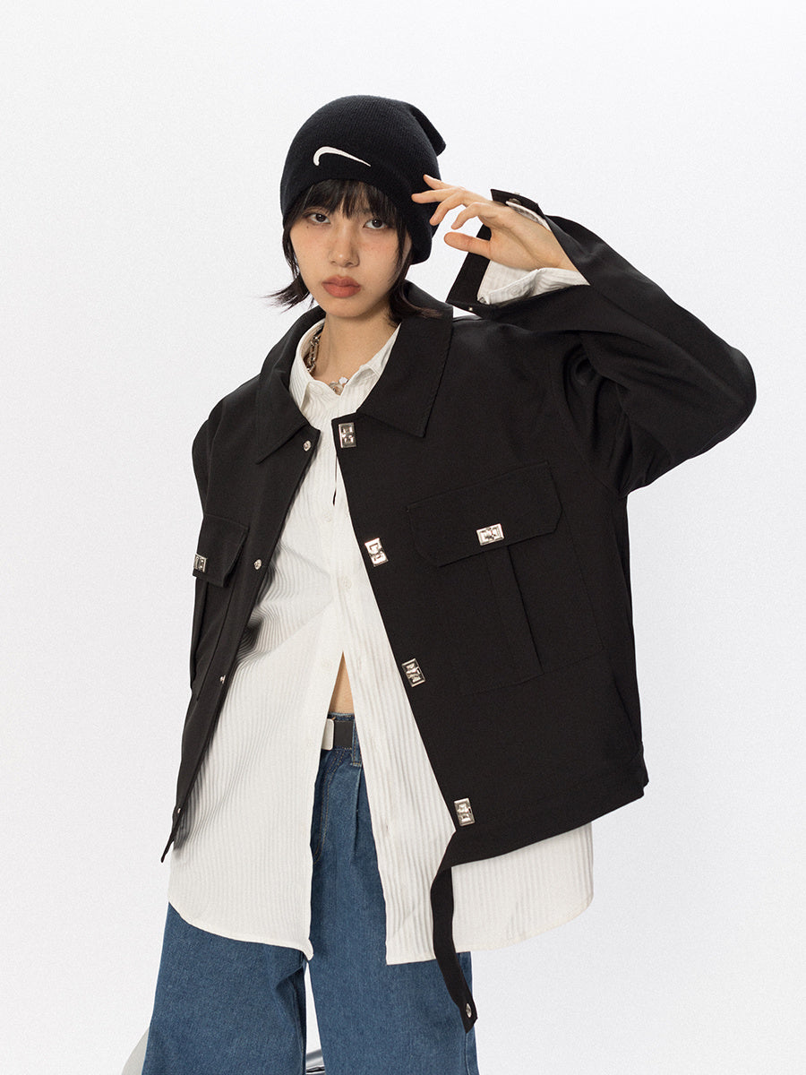 Niche Design Metal Decorative Short Jacket