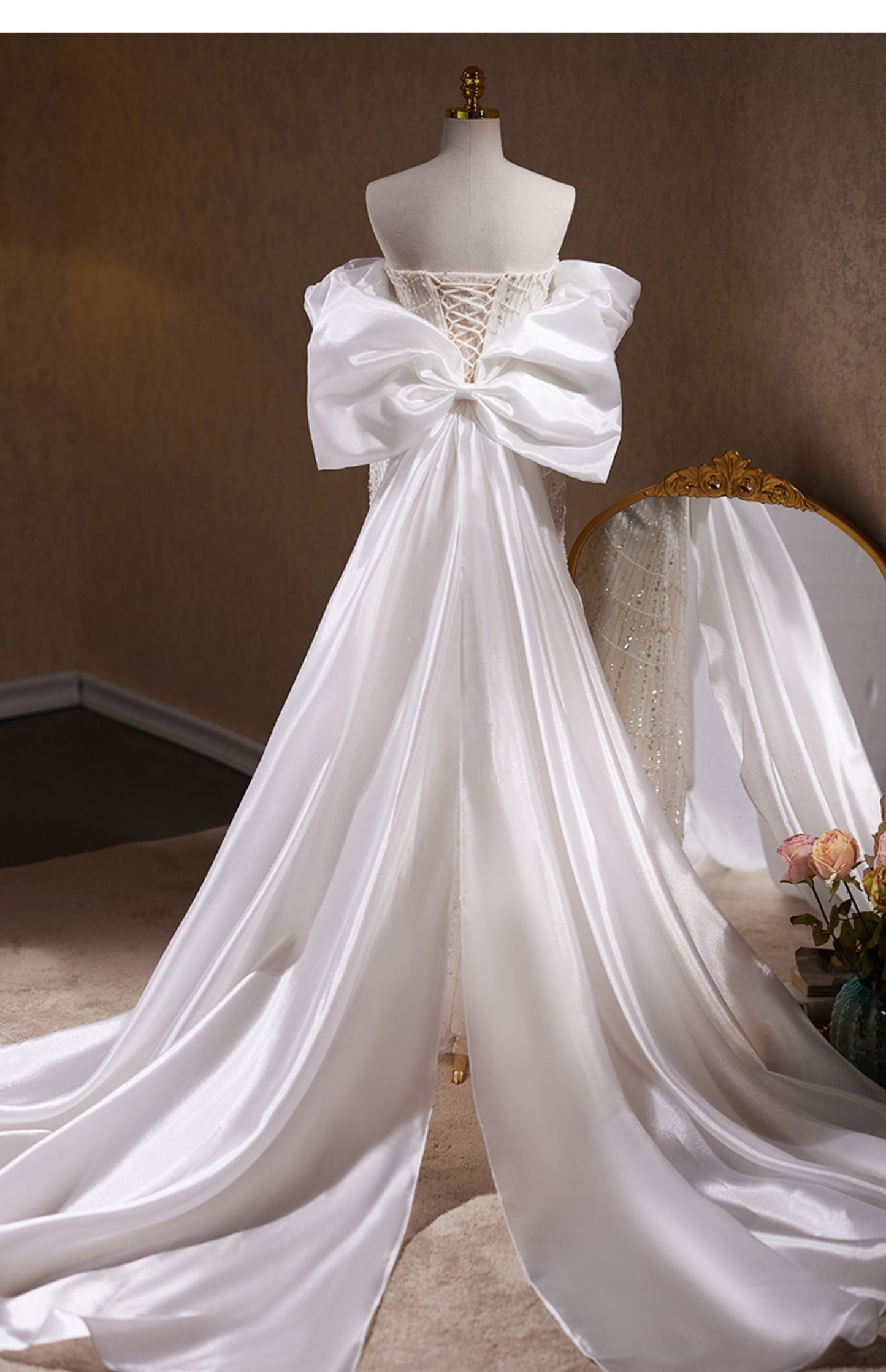 Banchetto in abito da sera a spina di pesce