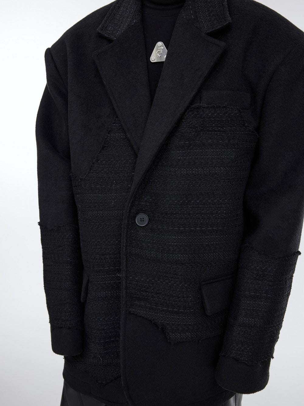 Men's Silhouette Shoulder Padded Suit Jacket