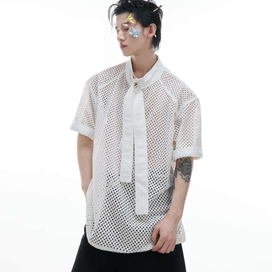 T-shirt homme ample et confortable, style classique, avec coutures apparentes.