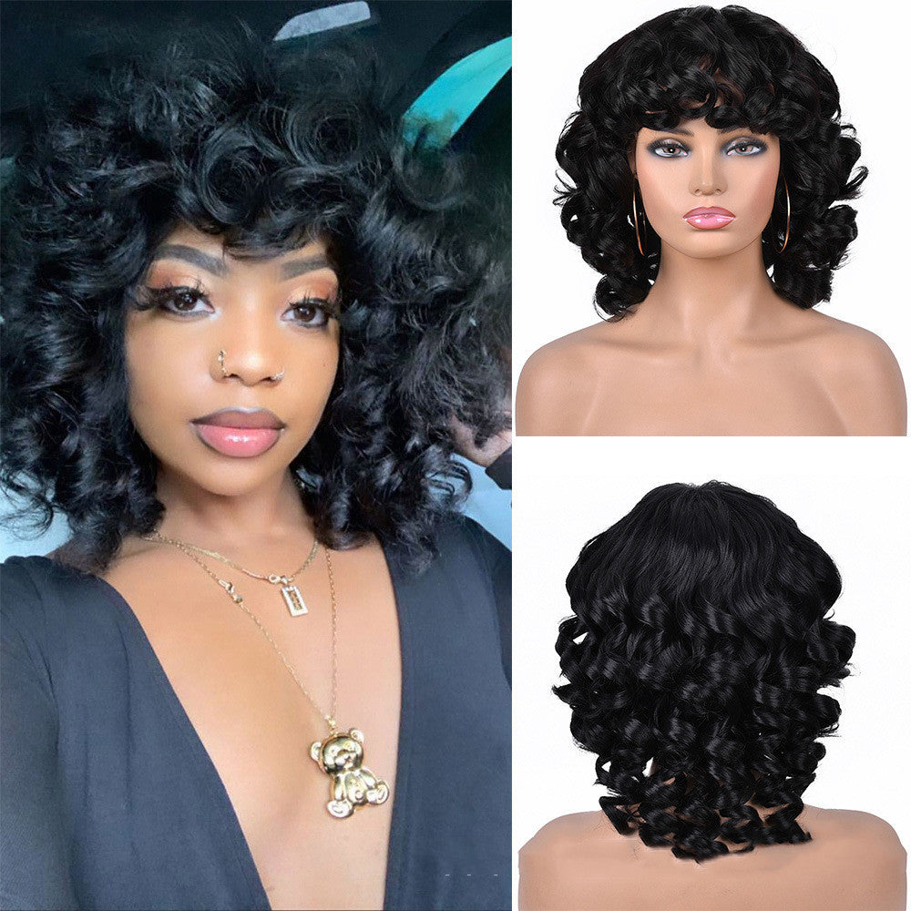 Gradient Roman Volume Full Head Cover Wig