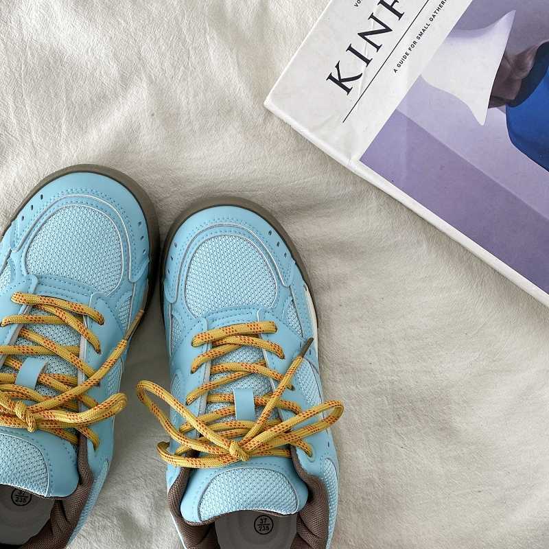 Scarpe da tavola traspiranti con plateau blu