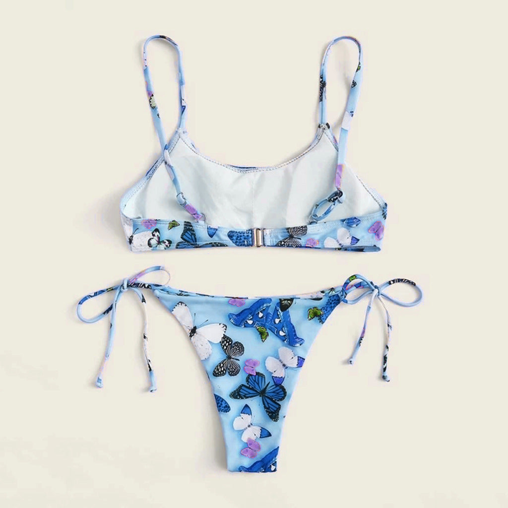 Summer Flowers Print Bikini