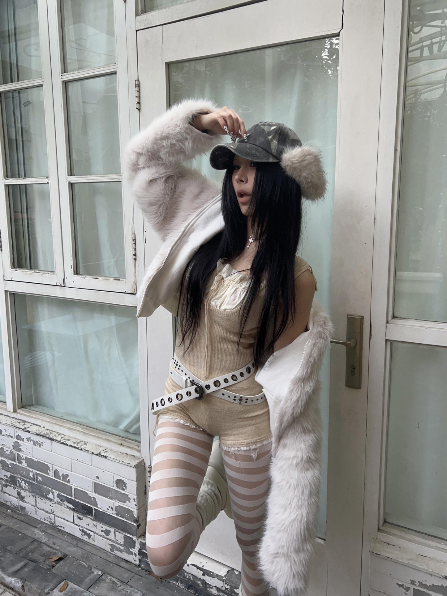 Double-sided Wear Short Width Thickened Street Cotton Jacket