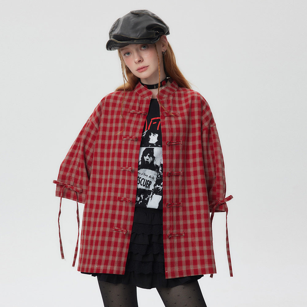 Fashion Short Sleeve Plaid Shirt Men