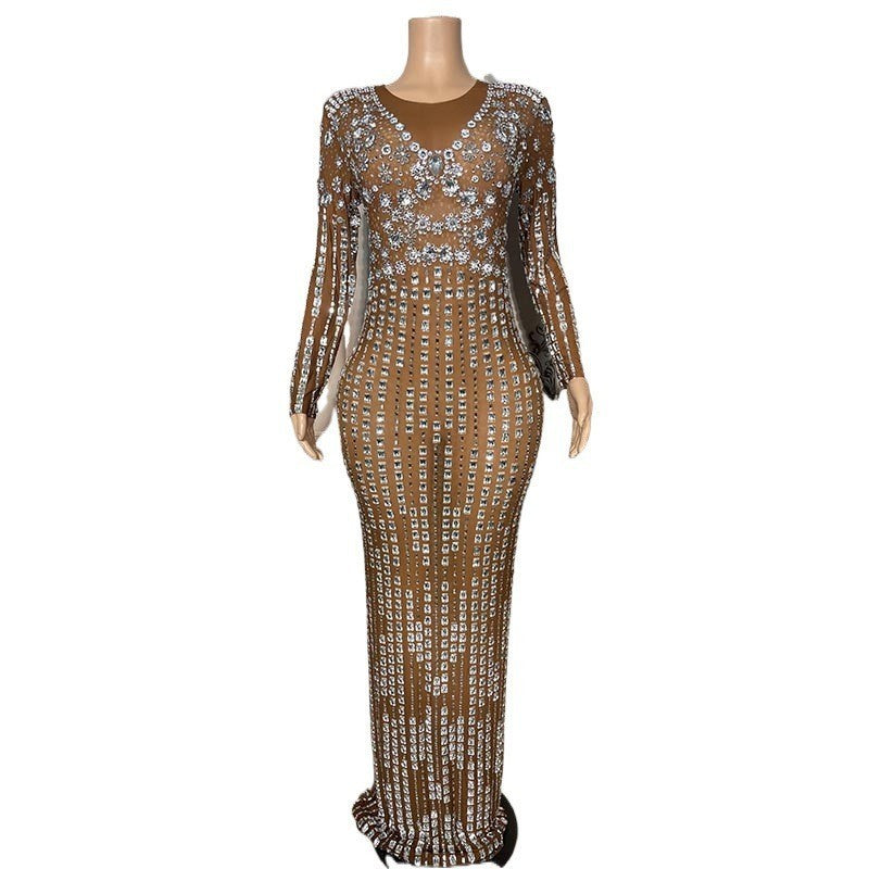 Robe scintillante en diamants brillants