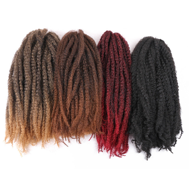 Nouvelle grosse perruque sale au crochet, tresses bouffantes