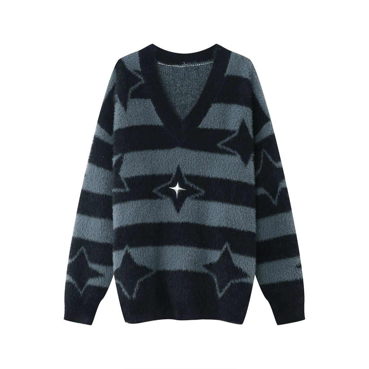 Nouveau pull rayé à manches longues pour homme