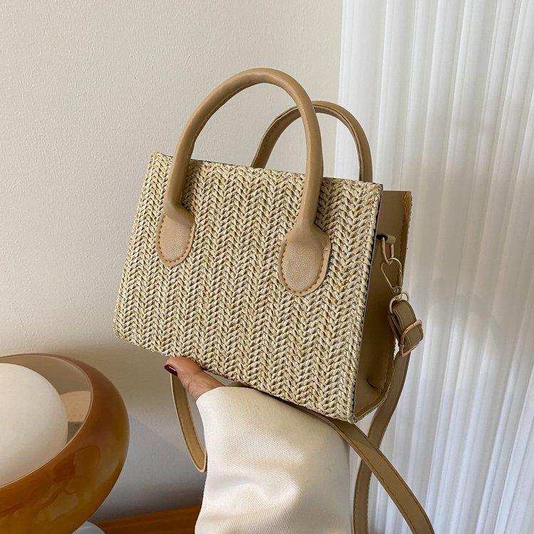 Sac à main bandoulière en paille