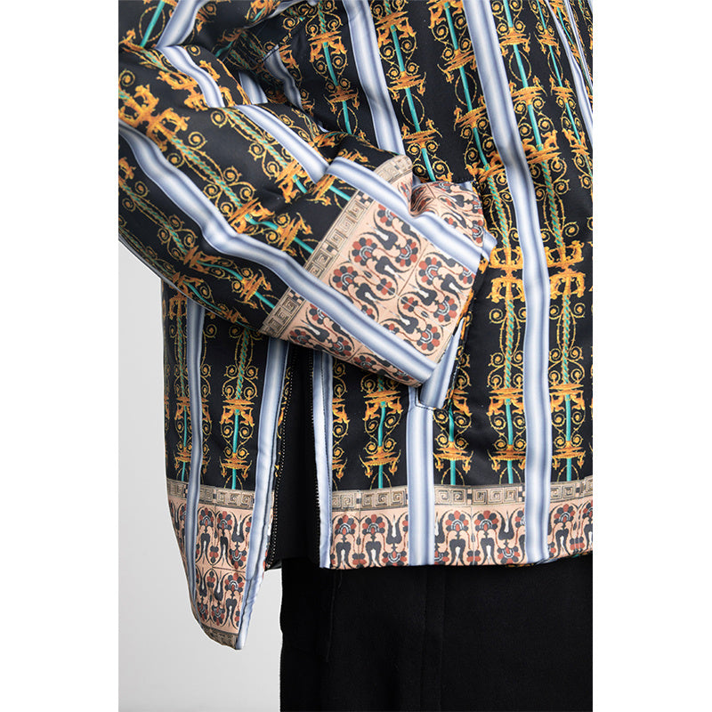 Felpa trapuntata con stampa casual trend