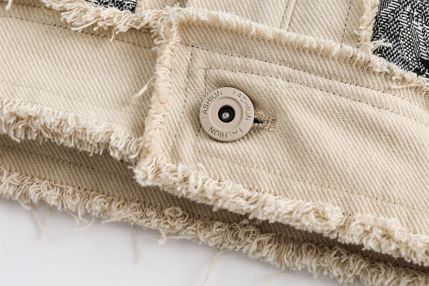 Ethnic Style Patchwork Denim Jacket Couple Style