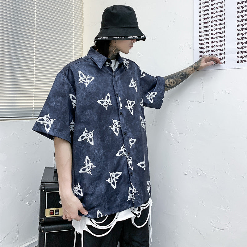 Butterfly Full Print Short Sleeve Shirt