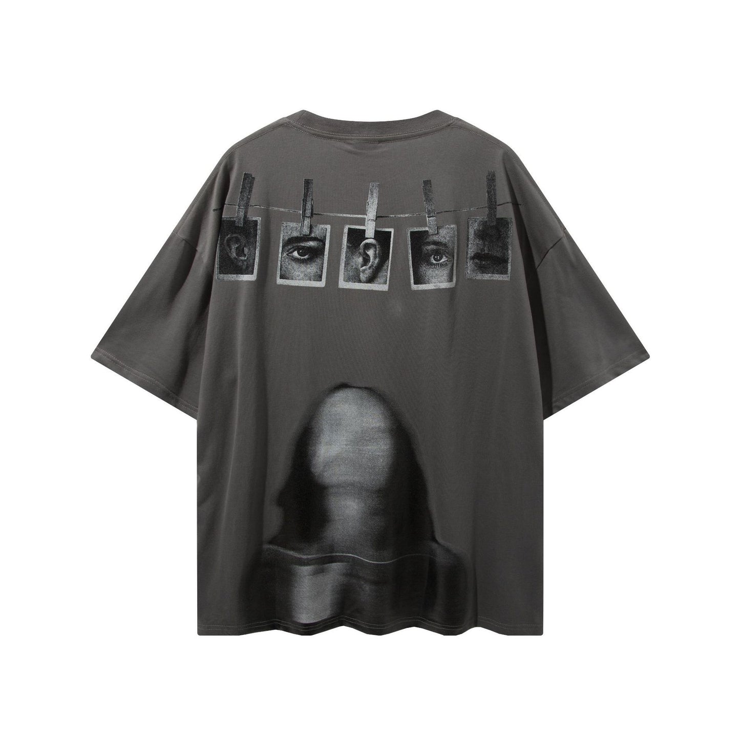 Portrait Hip Hop Ins Loose Half Sleeve Couple Dress Short Sleeve