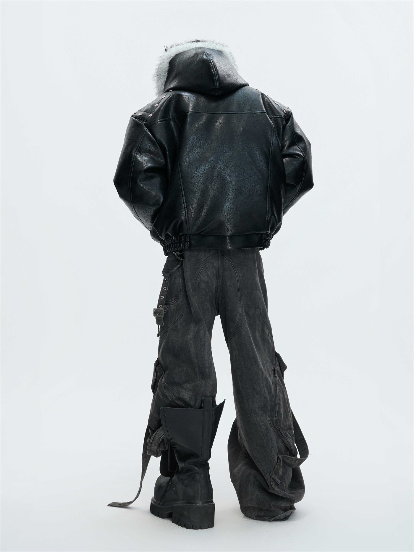 Manteau d'hiver à capuche doublé polaire extra épaisse