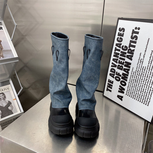 Fashion Hundreds Of Thick Sole Boots