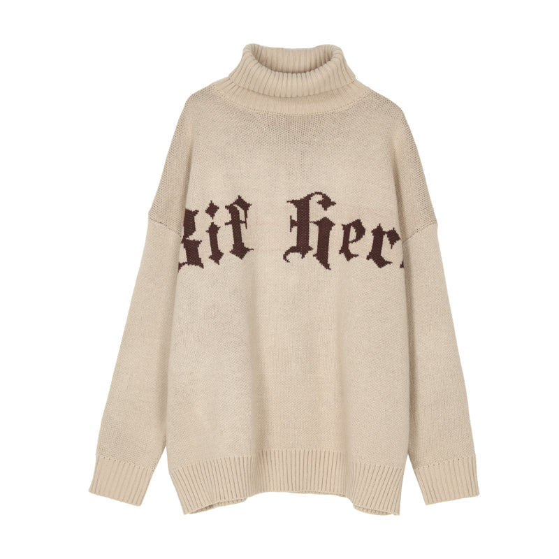 Knitted Sweater Retro Base With Knitted Sweater