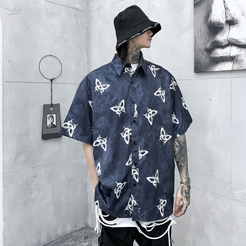 Butterfly Full Print Short Sleeve Shirt