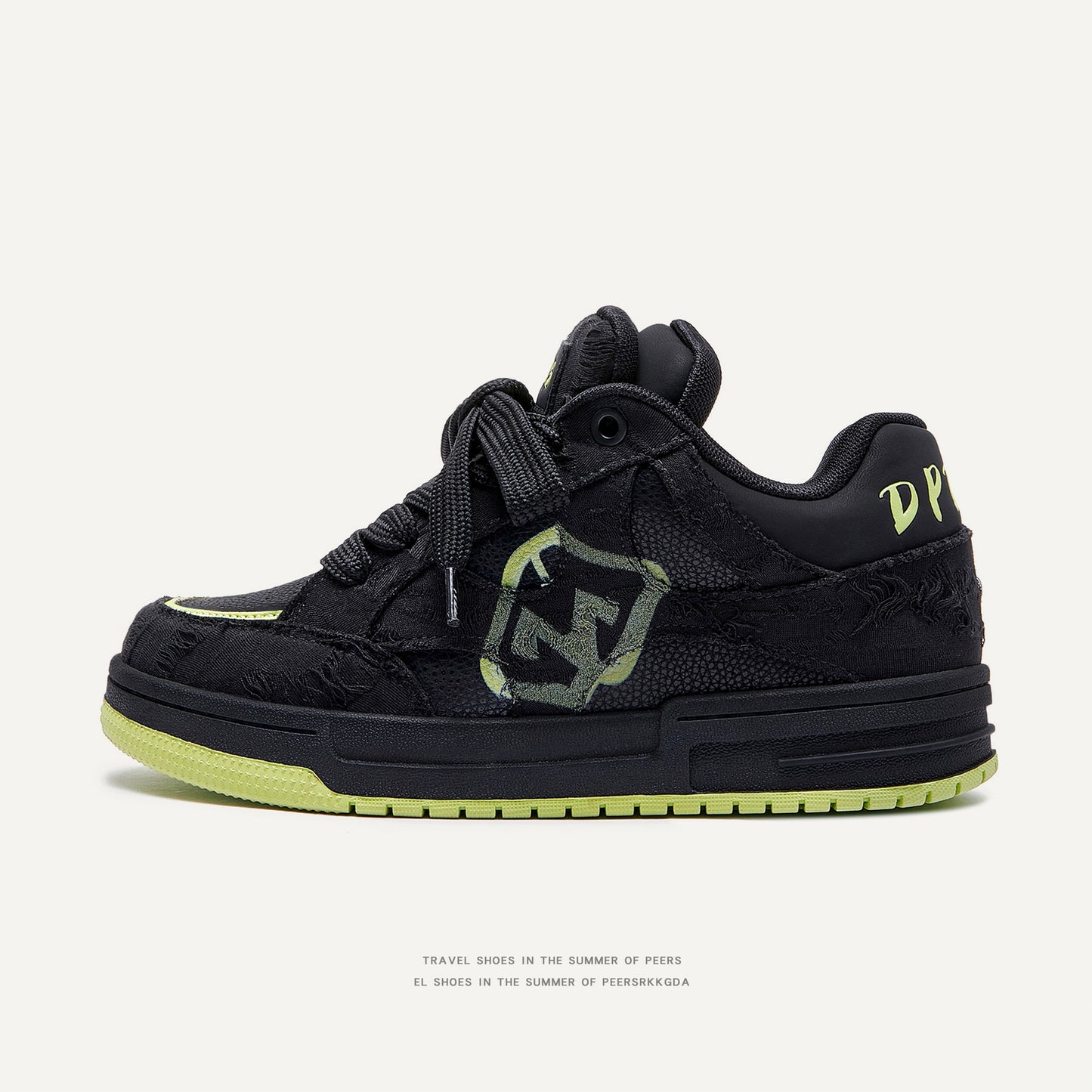 Creative All-match Printed Flat Sneakers