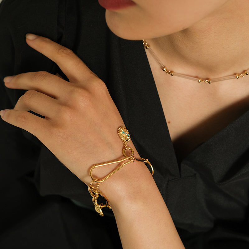 Small Design Simple Trendy High-end Light Luxury Retro Bracelet