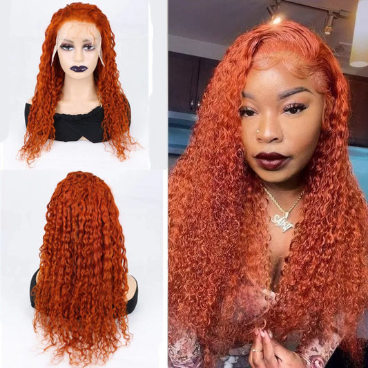 Wave Orange Wig