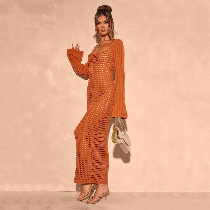 Costume da bagno bikini da spiaggia in maglia con protezione solare