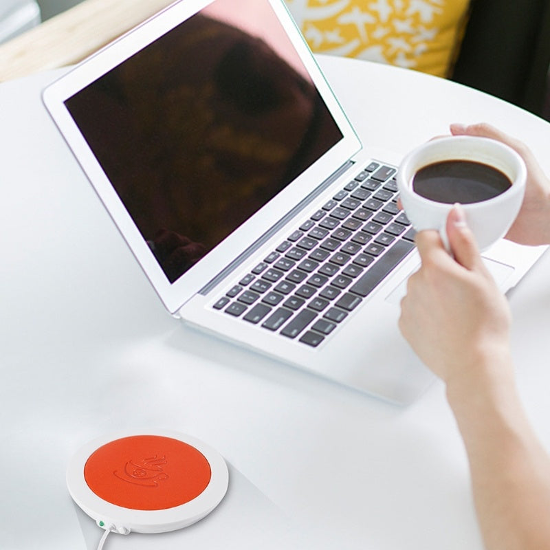 Tapis chauffant pour tasse alimenté par USB, pour café, thé, boisson, tasse chauffante, cadeau créatif du nouvel an