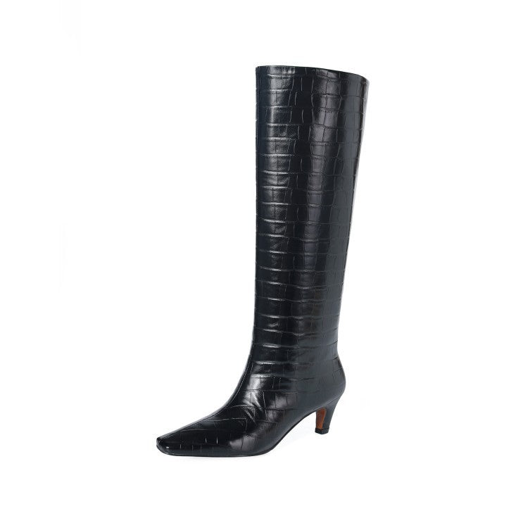 Simple And Versatile High-top Boots