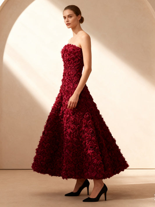 Single-breasted Stylish Tie-waist Collar Long-sleeved Dress