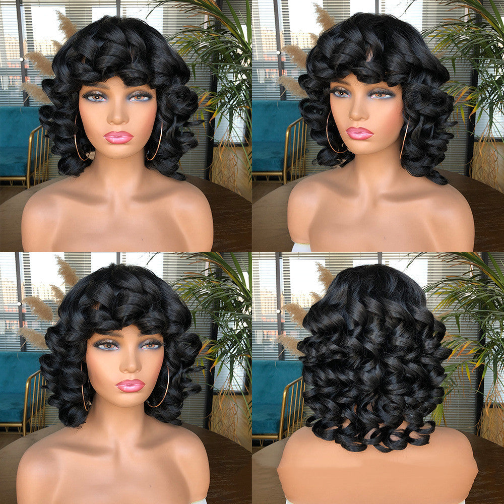 Gradient Roman Volume Full Head Cover Wig