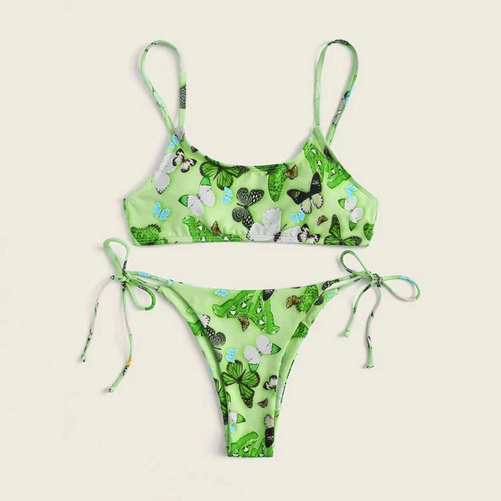 Summer Flowers Print Bikini