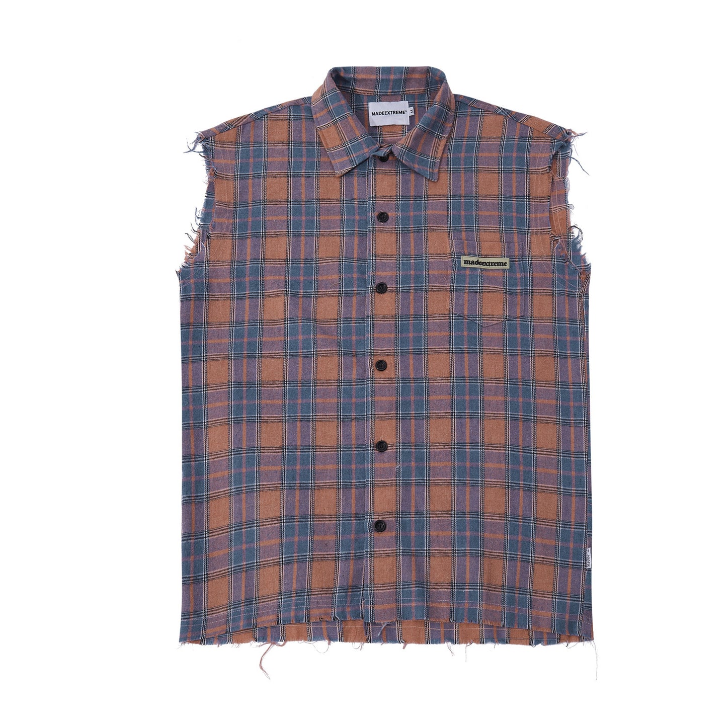 Street Retro Plaid Lapel Casual Shirt