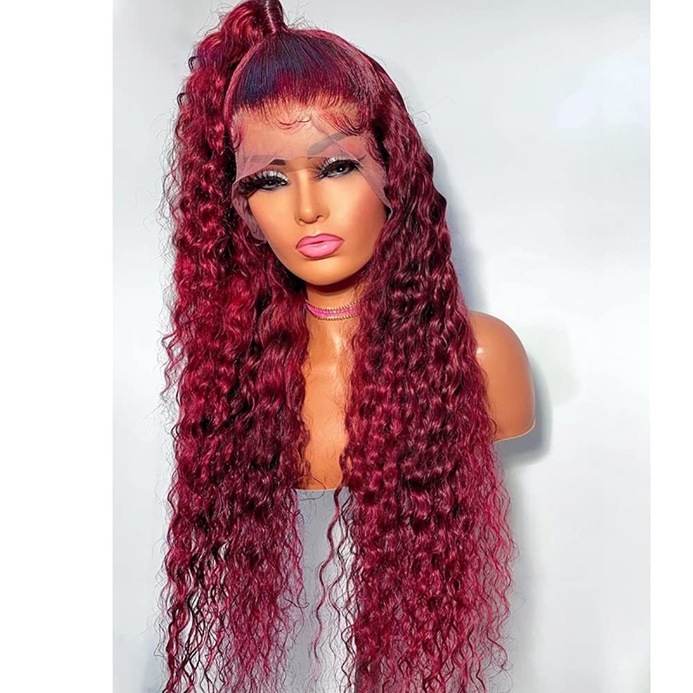 Fashion Front Lace Long Curls Wig Chemical Fiber Head Cover