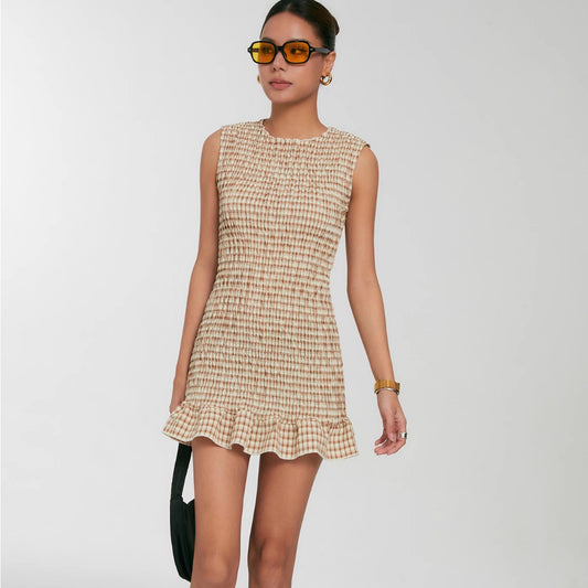 Waist Slimming Seaside Holiday Dress