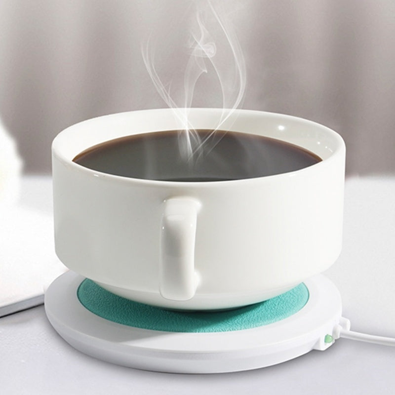 Tapis chauffant pour tasse alimenté par USB, pour café, thé, boisson, tasse chauffante, cadeau créatif du nouvel an