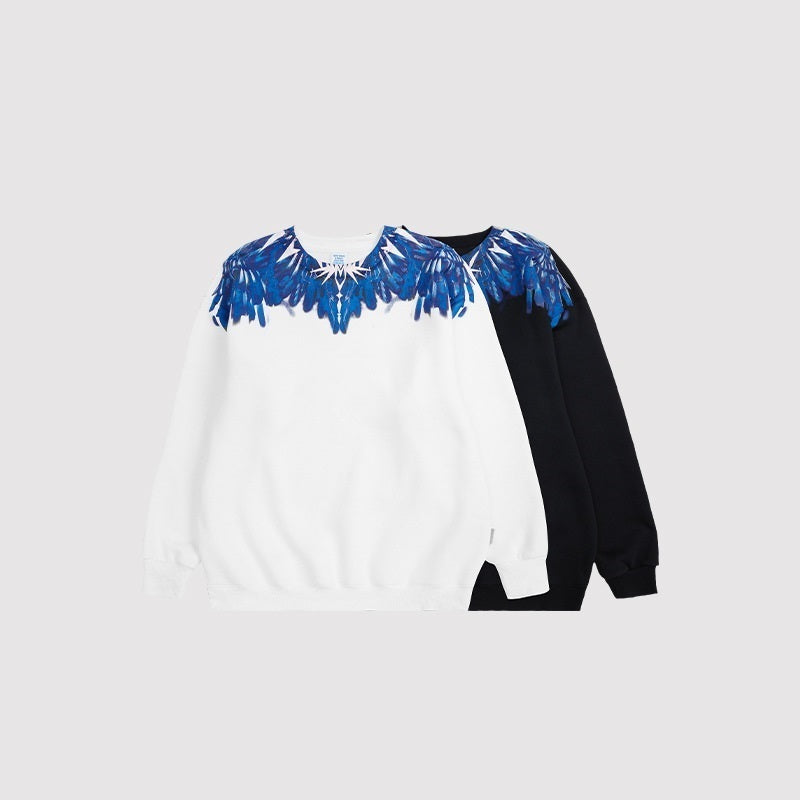 Nouveau pull à contraste de couleurs imprimé en peluche