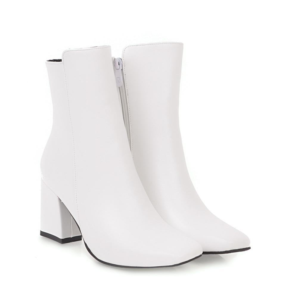 high-heeled ankle boots