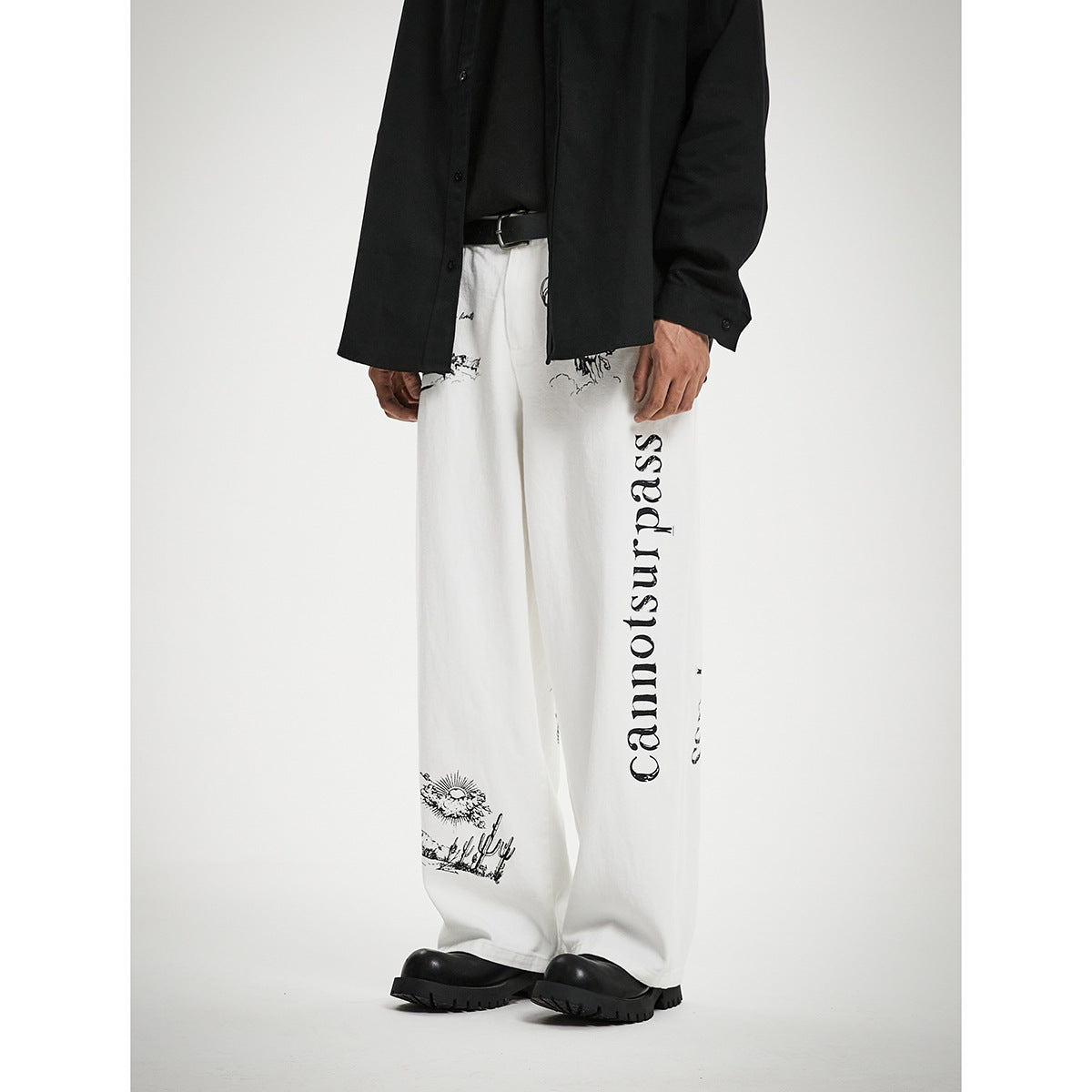 Fashion Retro Loose Men's Casual Overalls