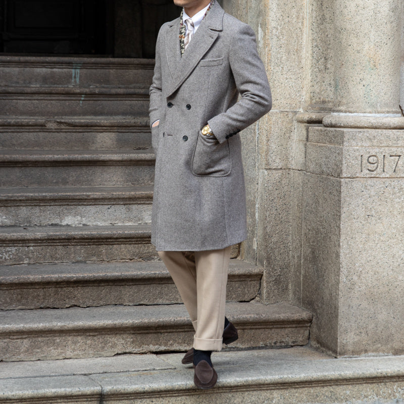 Men's Winter Warm Vintage Wool Long-cut Coat