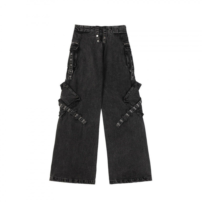 Nouveaux jeans cargo de niche Street Fashion