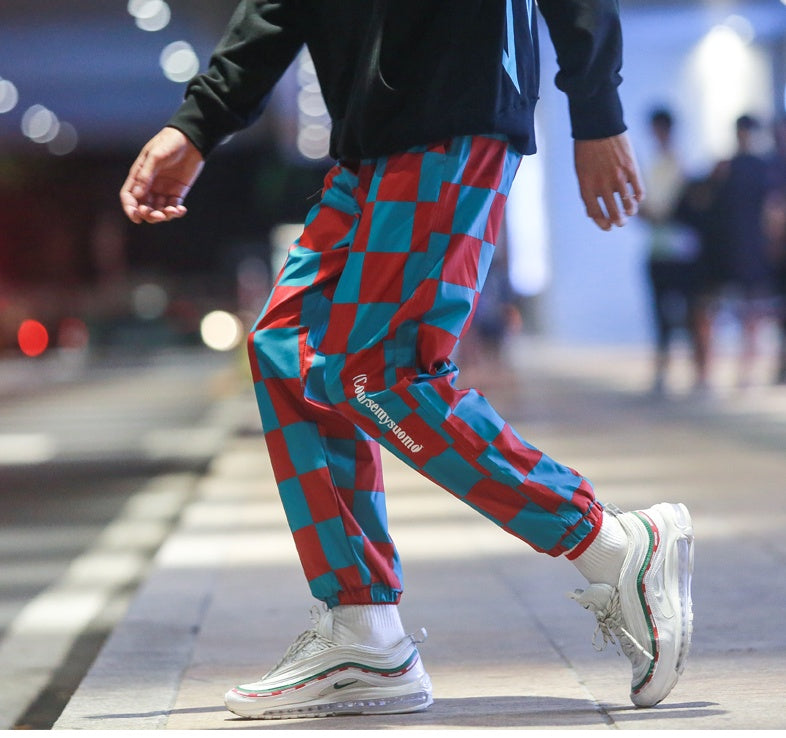 Style multi-pocket hip-hop beam foot pants