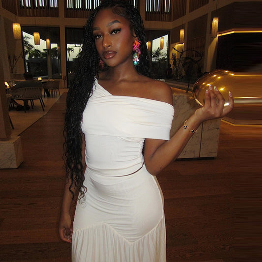 Clothing Skirts Suit Sleeveless Off-shoulder