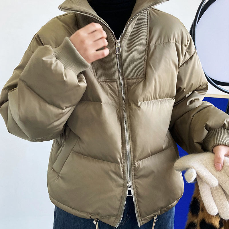 New Design Stand-up Collar Short Down Jacket