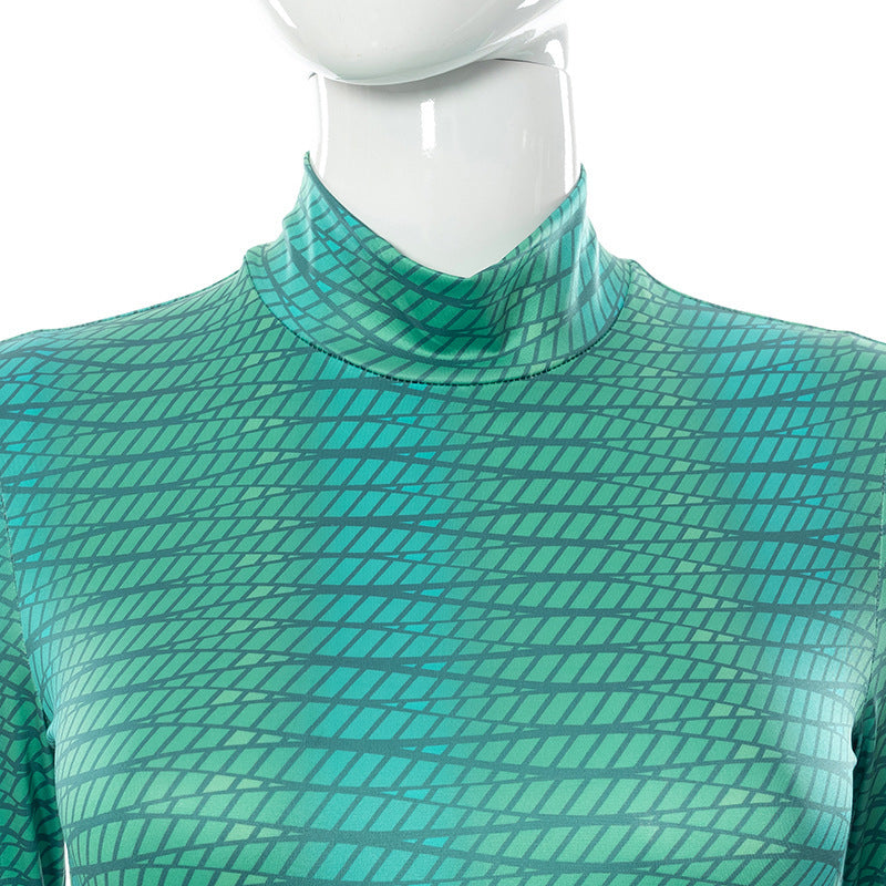 Nouvelle combinaison sexy slim à col rond et fermeture éclair invisible dans le dos