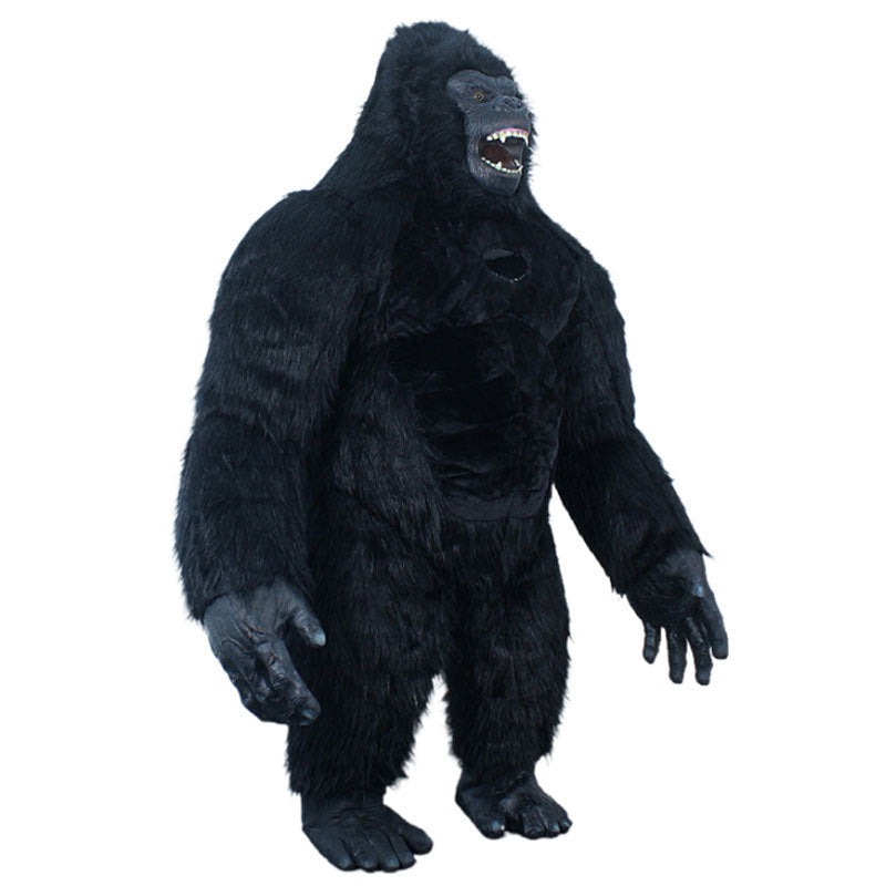 Gorilla King Kong Inflatable Costume Cartoon Figure Costume Long Hair