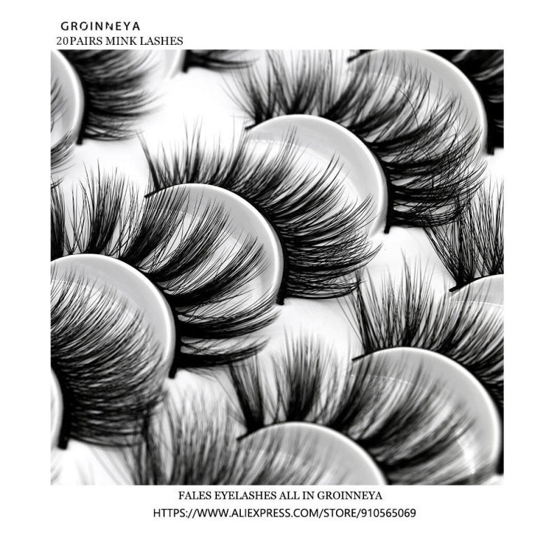 Faux cils autocollants en Europe et en Amérique 20 paires