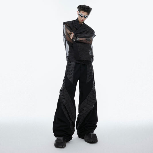 High Sense See-through Cardigan Top Men