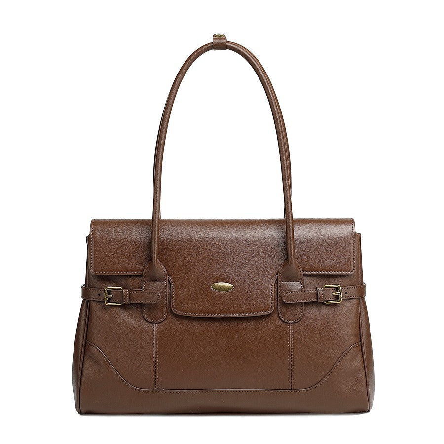 New Commuter Retro Versatile Genuine Leather Underarm Womens Bag