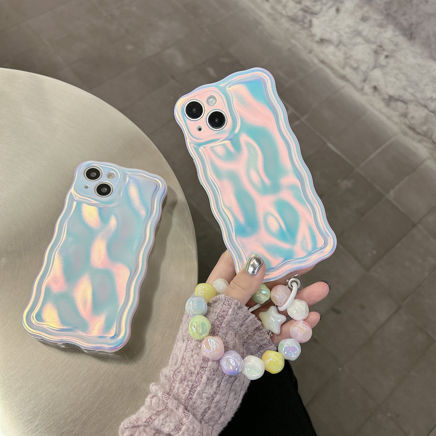 Laser Wave Edge Phone Case Silicone